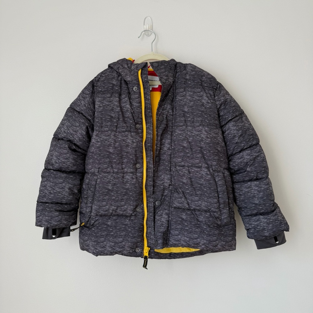 Amazon Essentials Gray Puffer Winter‎ Jacket Boys Sz S 6 - 7